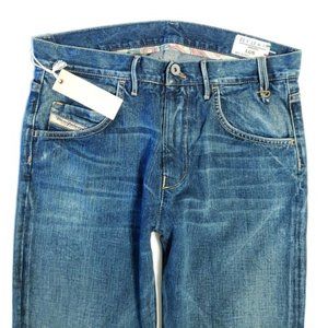 NWT Diesel LUS STRAIGHT High Rise Dark Jeans 27 32